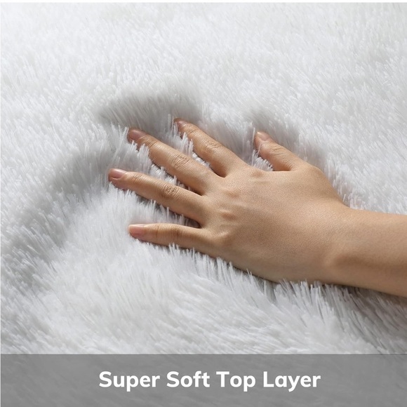 Bedside Preppy Dorm Area Rug College Essentials Non Slip Bedroom Fluffy Carpet - Picture 2 of 6